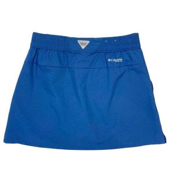 COLUMBIA PFG Cargo Skort Women Small Blue Golf Tennis Athletic Performance Skirt - Picture 5 of 13